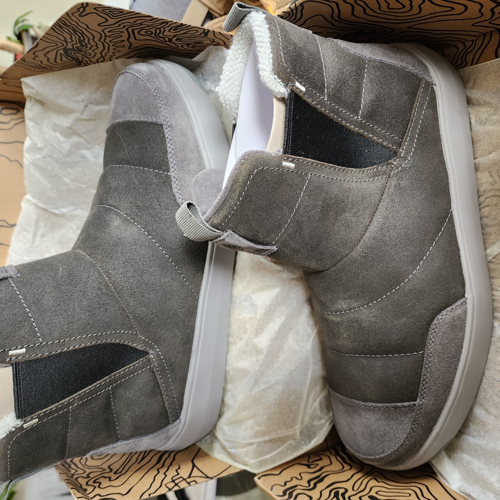 Men's Gray Suede Ankle Boots